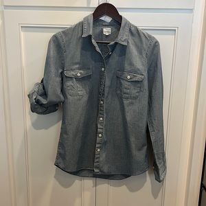 J. Crew chambray button down